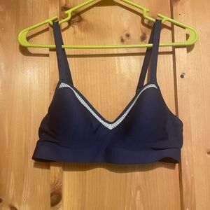 Hanes Navy Blue/Sterling Gray wireless bra